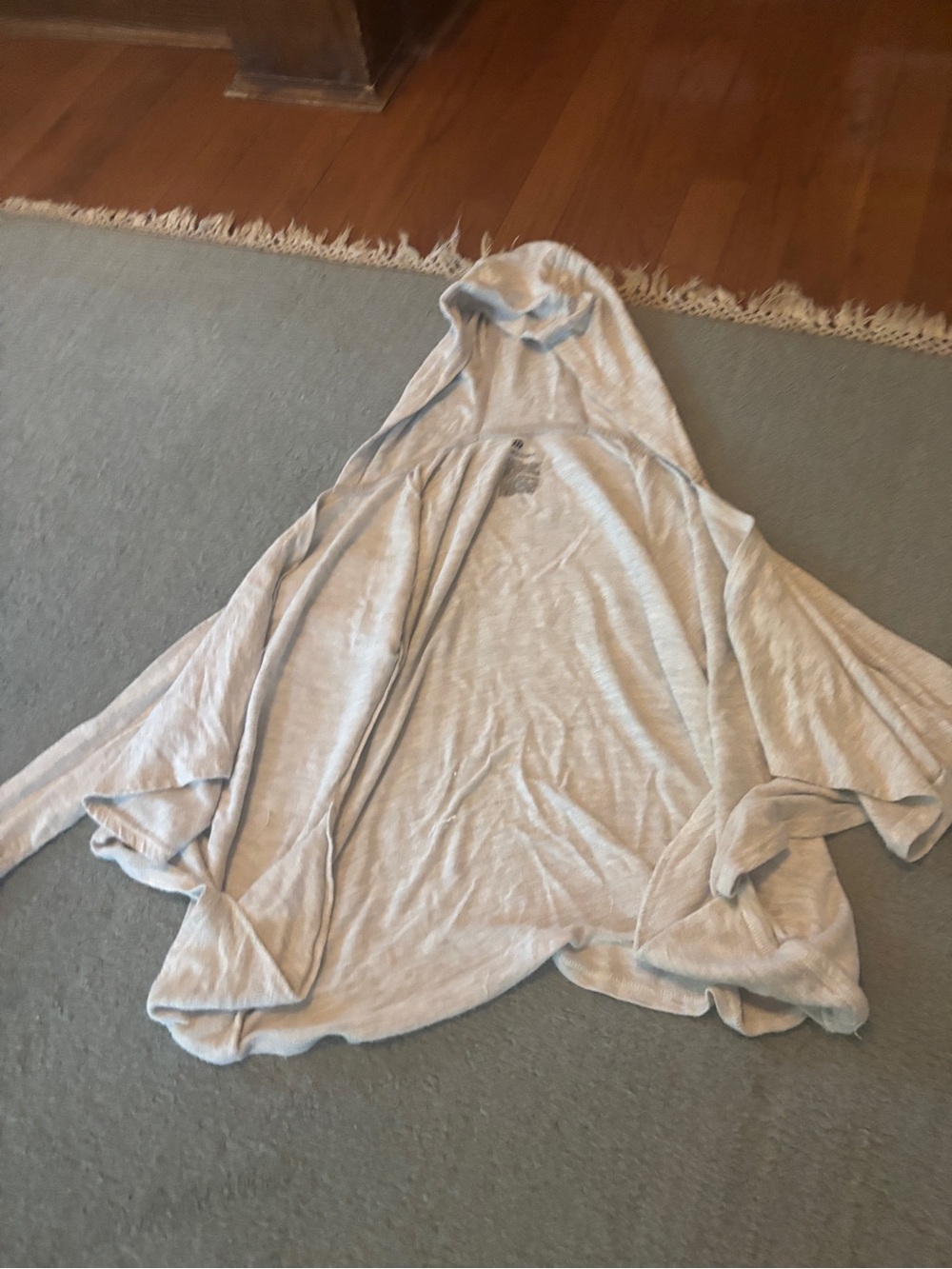 Target Light Gray Hooded Kids Poncho